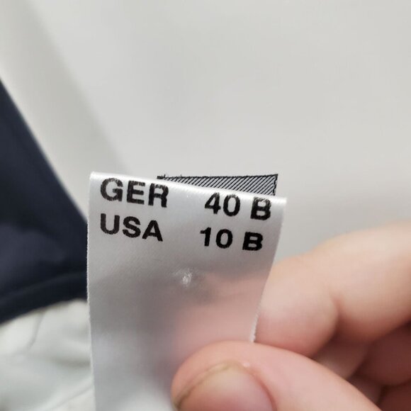 Sunflair Jutta Friemann Women's Black White Stripe Chevron One Piece Swimsuit 10 - Picture 6 of 7